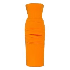 NWT Alex Perry Mena Dress in Orange. US size 4.